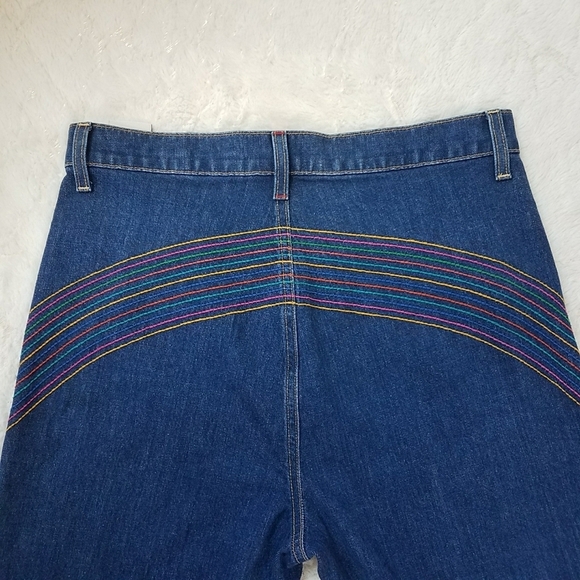 Alice + Olivia Rainbow Stitch High Waist Jeans - Picture 7 of 11